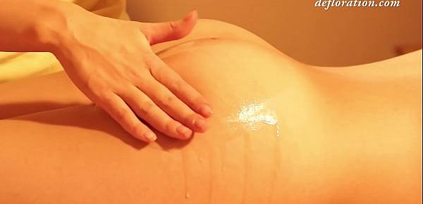  Elena Smesharik first time virgin hymen massage